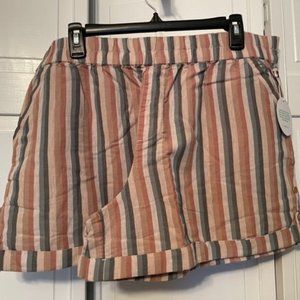 Pact Women's Striped Tabbed Shorts